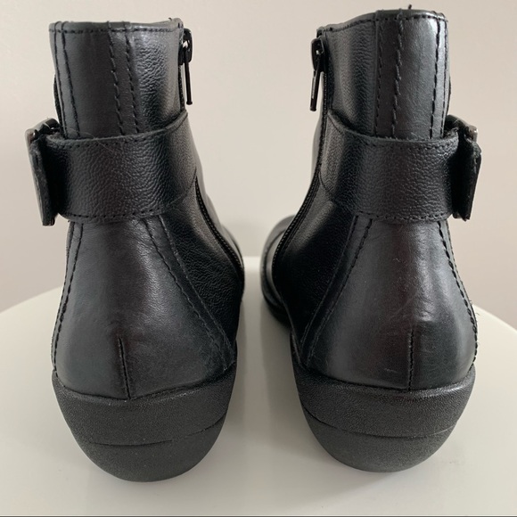 Hush Puppies Kana - Black Leather Waterproof Insulated Ankle Boots - Size 8.5M - Picture 4 of 14